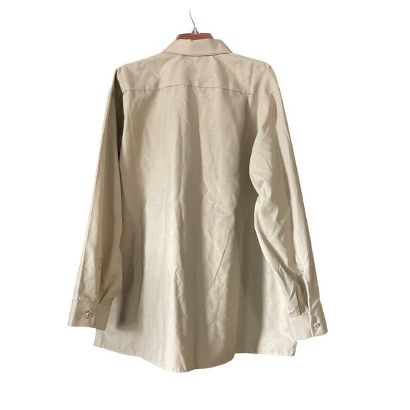 Red Kap Men's Long Sleeve Industrial Work Shirt Tan 2xl - Picture 7 of 7